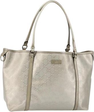 Gucci Pre-owned Vintage Tote Bag - Dames - Vintage Shopper - Grijs - ONE Size - Vintage