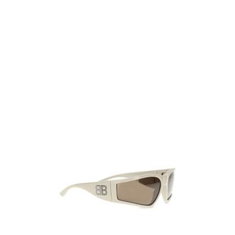 Balenciaga Sunglasses, female, Beige, Size: ONE SIZE Sunset D-Frame Sunglasses