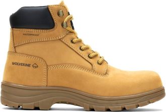 Wolverine Mens Carlsbad Waterproof 6 Work Boot In Wheat