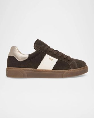 Nero Giardini Retro Suede Low-Top Sneakers
