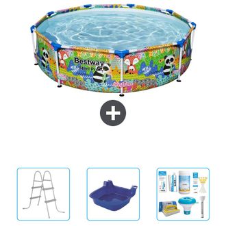 Bestway Piscina Bestway Steel Pro Redonda - Animales - 274x66 Cm - 6-piezas S22740