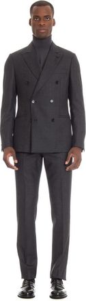 Lardini Double-Breasted Suit Set - Heren - Business pakken - Grijs - L - Wol - Kostuums