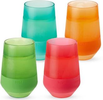 Host Wine FREEZE XL Cooling Cup Set of 4 in Assorted Vivid Colors at Nordstrom