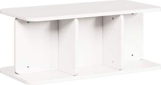 vidaXL Vidaxl - Mesa De Caf&eacute; Blanco 80 X 39.5 X 33.5 Cm Madera Maciza De Pino