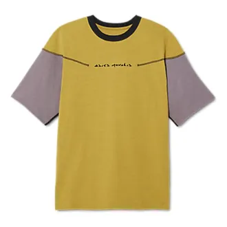 Asics Novalis Bixance Short Sleeve Top Medallion Yellow Obsidian Black 2203A233-750