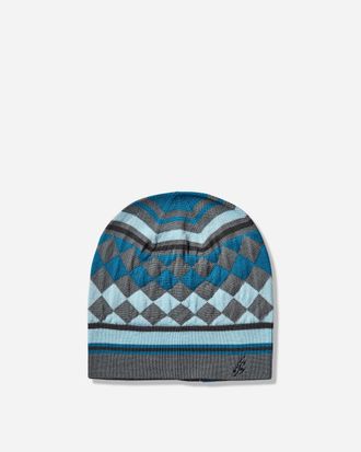 Asics Novalis Aquifolia Knit Hat Anchor Grey / Sky