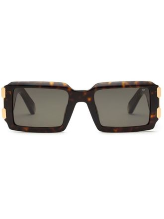 Philipp Plein Eyewear Occhiali da sole Plein Eagle rettangolari - Marrone
