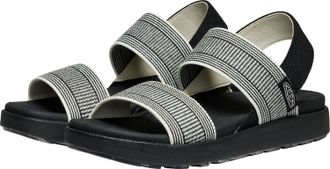 Keen Sandale KEEN ELLE BACKSTRAP, Damen, Gr. 38,5, schwarz-weiss (schwarz, star wei&szlig;), Synthetik, Schuhe Sandale