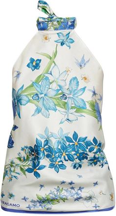 Ferragamo Floral-print Silk Top
