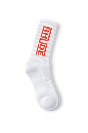Rhude CHAMPIONS SOCKS Size: OS, colour: WHITE