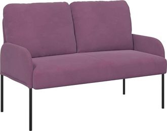 vidaXL Sof&aacute;s Con Coj&iacute;n 110cm Morado Madera Contrachapada Vidaxl