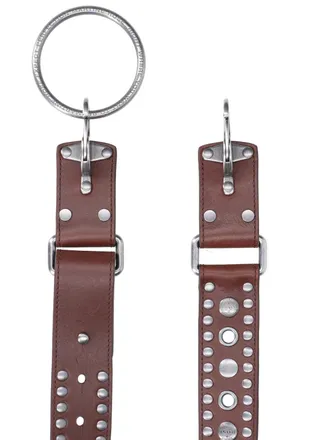 Martine Rose Mens Belts Brown Leather