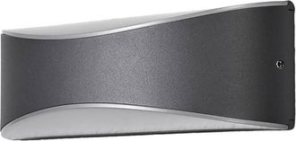 Lucande Lucande - L&aacute;mpara De Pared Led Exterior akira En Negro Aluminio