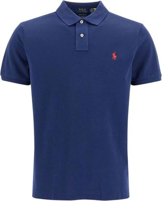 Polo Ralph Lauren Slim Fit Polo Shirt - Heren - Polos - Blauw - XL - Katoen - Tops