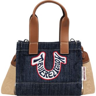 True Religion Retro Horseshoe Crossbody Bag in Dark Denim at Nordstrom Rack