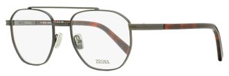 Ermenegildo Zegna Mens Geometric Pilot Eyeglasses EZ5285 009 Matte Gunmetal 53mm