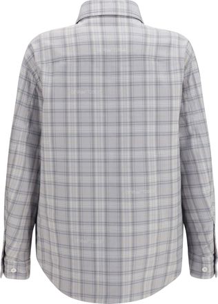 Off-white Mens Padded Flannel Jacket Light Gray