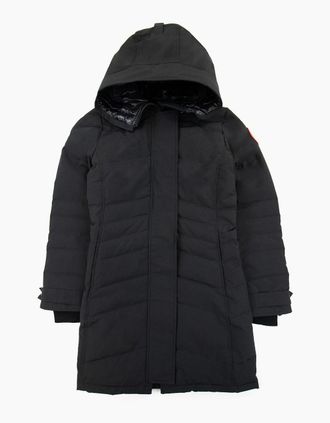 Canada Goose Womens Canada Goose Lorette Parka With Hood Trim Black - Size: 10/8