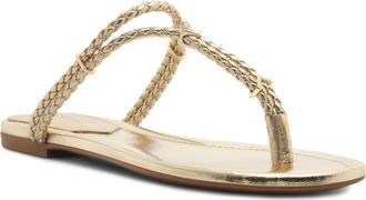 Schutz Cordelia Braided Strap Sandal in Platinum at Nordstrom, Size 5.5