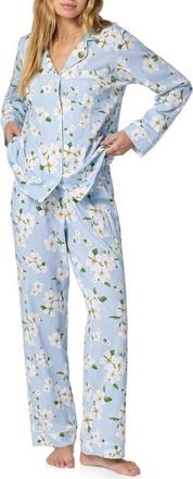 Bedhead Pajamas Stretch Cotton Jersey Pajamas in Magnolia Breeze at Nordstrom, Size X-Large