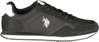 U.S.Polo Association Black Polyurethane Mens Mens Sneaker