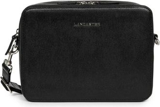 Lancaster Heren leren schoudertas Delphino Lucas - Heren - Schoudertassen - Zwart - ONE Size - Leer - Tassen