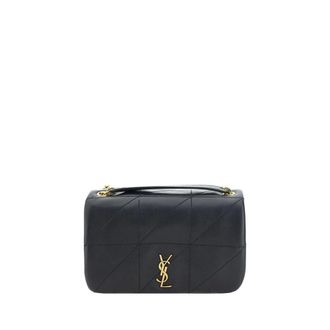 Saint Laurent Jamie Schoudertas met YSL Logo - Dames - Tassen - Zwart - Maat: ONE Size