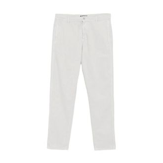 Aspesi Corduroy Chino Broek - Heren - Broeken - Wit - Maat: M Corduroy
