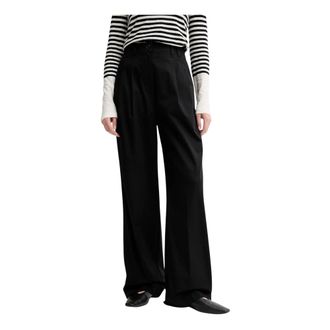 Marc O'Polo Pantalones Anchos de Pinzas - Trousers - Mujer - Negro - S