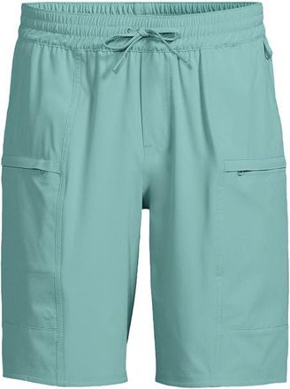 Lands End 9 Inch Packable Cargo Swim Shorts in Pale Teal at Nordstrom, Size Xx-Large