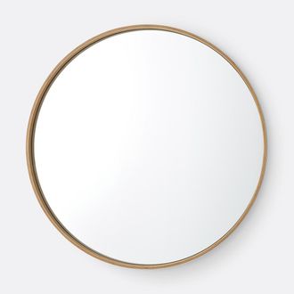 La Redoute Interieurs Ronde spiegel met eikenhoutfineer &Oslash;100 cm, Alaria