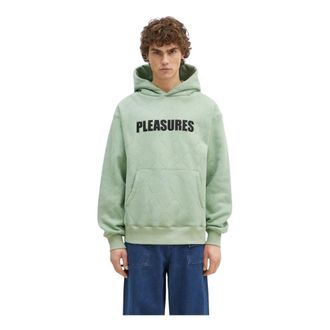 Pleasures Heren, Sweatshirts & Hoodies, Groen, Maat: L Katoen
