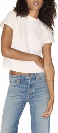 Re/Done Classic Short Sleeve Tee In Vintage White