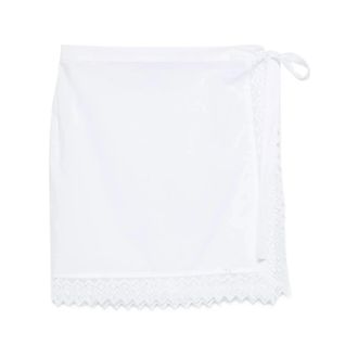 The Nina Studio Short Skirts, female, White, Size: 2XS Wrap Skirt