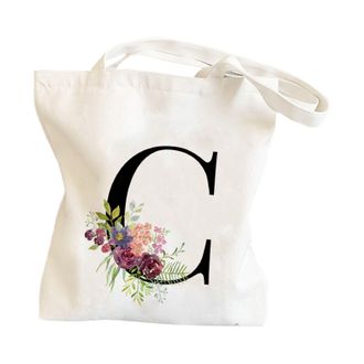 Generic Men And Women And Letters Print Canvas Bag For And Picnics Mens Purses Or Shoulder Bags (C, One Size)