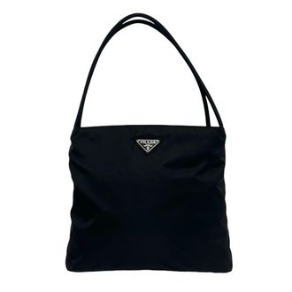 Prada Black Nylon Handbag Shoulder Bag Tote Bag (Pre-Owned)