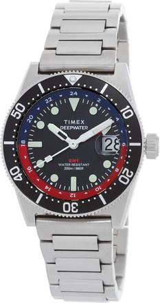 Timex Deepwater Reef Quartz Black Dial Mens Watch TW2W95300