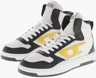 Diesel High-Top Sneakers S-UKIYO V2 Leather Two-Tone size 44,5