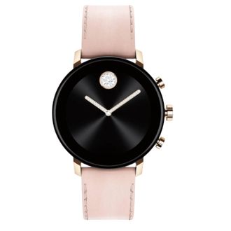 Movado Womens Connect Black Dial Watch