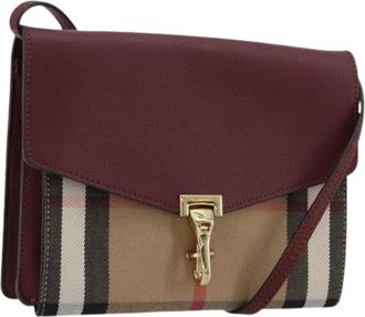 Burberry Pre-owned Cross Body Bags, female, Multicolor, Size: ONE SIZE Pre-owned Canvas Shoulder Bag