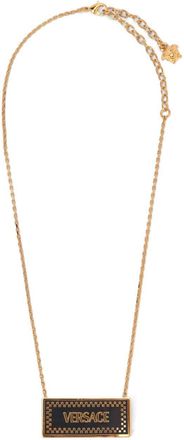 Versace 90s Logo large necklace - men - Metal - One Size - Gold