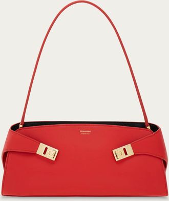 Ferragamo Women Hug East-West shoulder bag Red