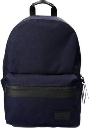 Premiata Veelzijdige Nylon Rugzak met Leren Afwerking - Heren - Rugzakken - Blauw - ONE Size - Nylon - Tassen