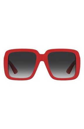 Moschino 55mm Gradient Square Sunglasses in 0C9A-9O at Nordstrom Rack