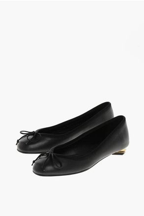 Alexander McQueen Ballerine in Pelle con Suola in Cuoio taglia 36,5