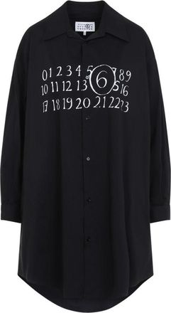 Maison Margiela Black Cotton Dress