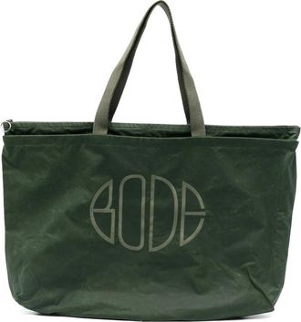 Bode Waxed Cotton Zip Tote