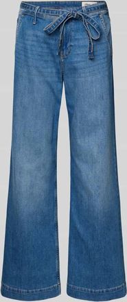 s.Oliver Red Label Wide Leg Jeans aus Baumwoll-Mix Modell SURI in Jeansblau, Gr&ouml;&szlig;e 34/32