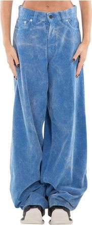 Haikure Velvet Washed Loose Jeans - Dames - Loose Fit Jeans - Blauw - W24 - Katoen - Jeans