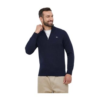 GANT Heren, Truien, Blauw, Maat: M